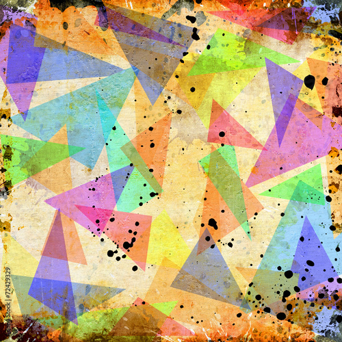 Abstract triangle grunge background