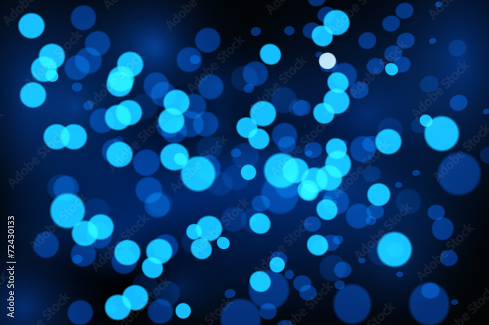 Abstract blue bokeh
