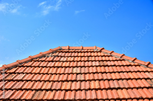 old red roof texture tile