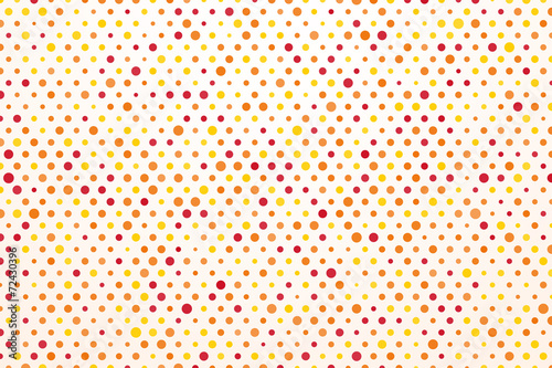 Bright background with colorful polka dots