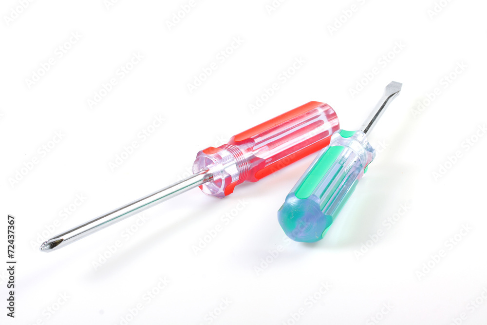 screwdriver isolated on white background screwdriver isolated on white background