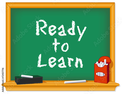 Chalk board, green, Ready to Learn, eraser, daycare, preschool