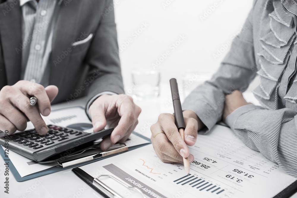 Fototapeta premium Business people discussing during a meeting
