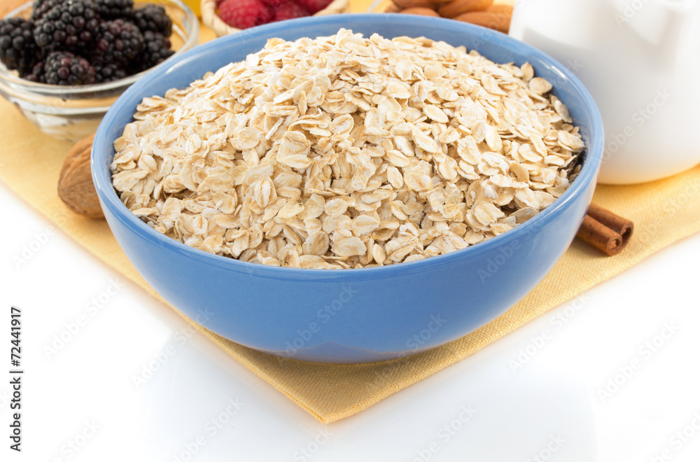 bowl of oat flake bowl of oat flake