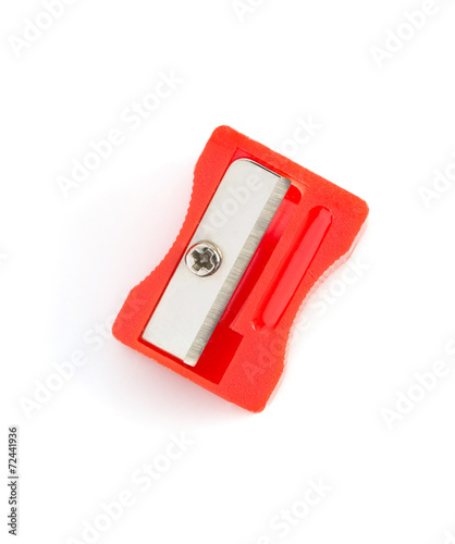 Φωτογραφία pencil sharpener on white