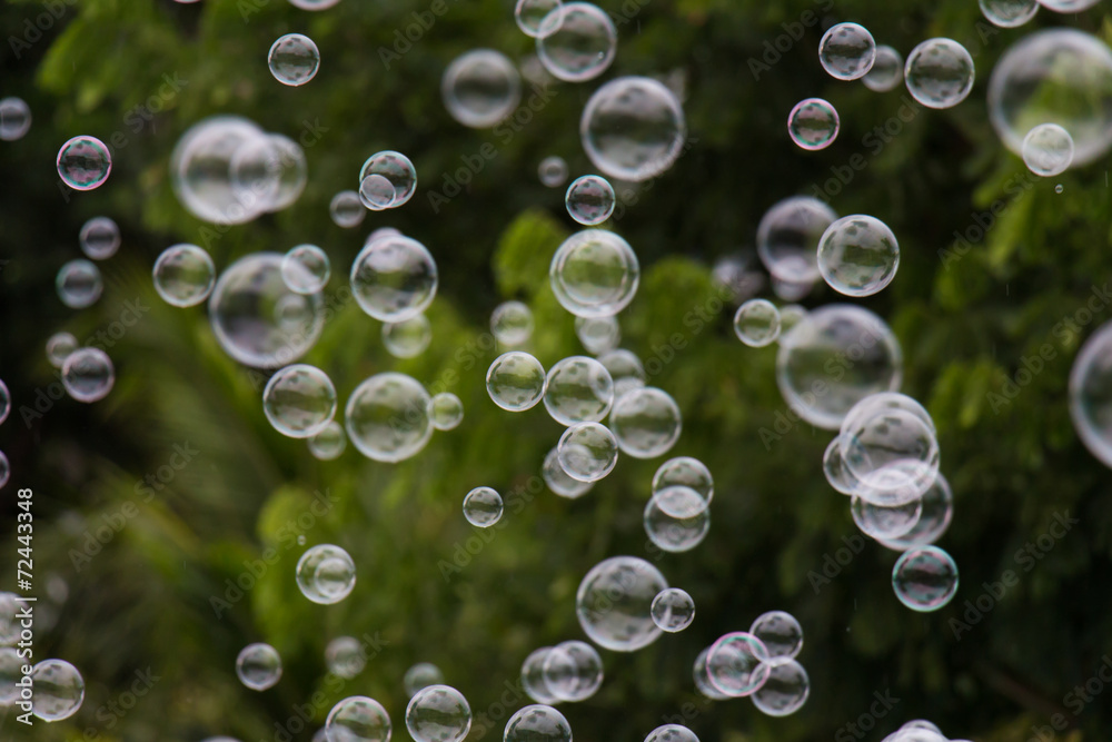 abstract soap bubble background