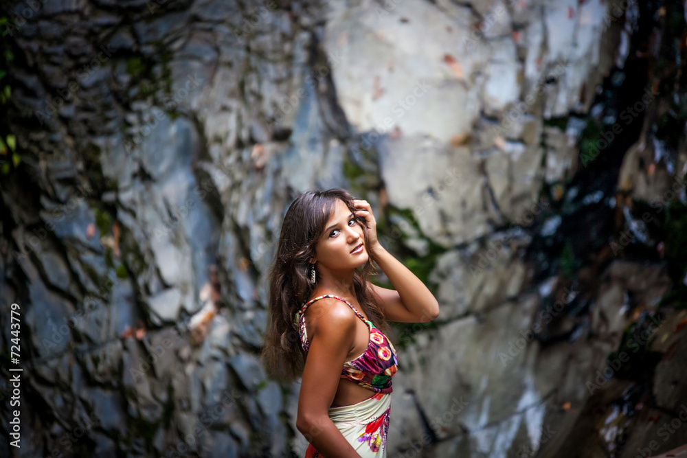 beautiful girl posing in the water beautiful girl posing in the water