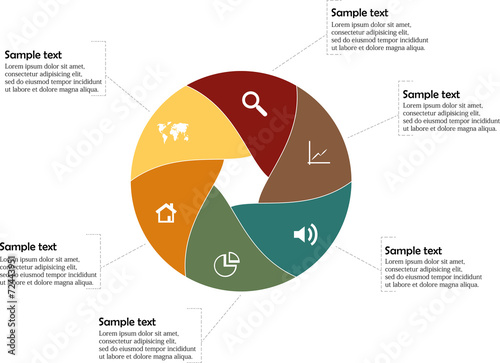 Hexagon infographic