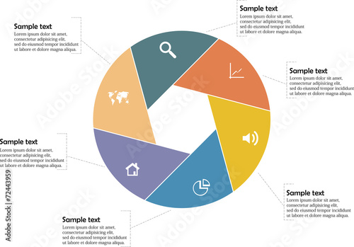 Hexagon infographic