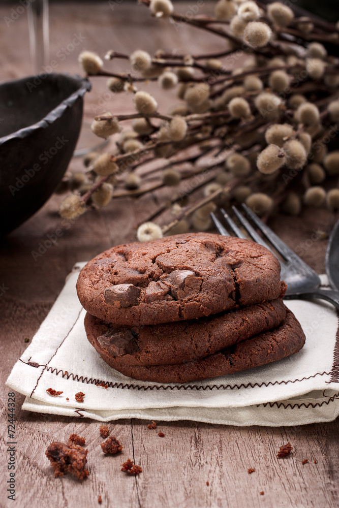 Fototapeta premium Chocolate cookies.