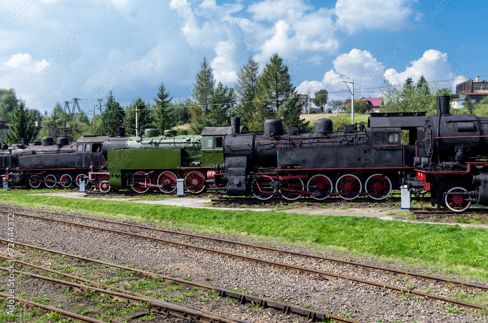 Obraz premium Old steam locomotive