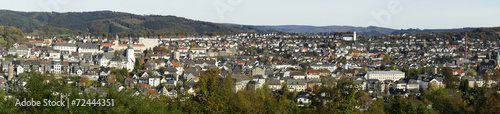 Panorama von Arnsberg im Sauerland, NRW, Deutschland