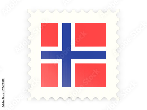 Postage stamp icon of norway