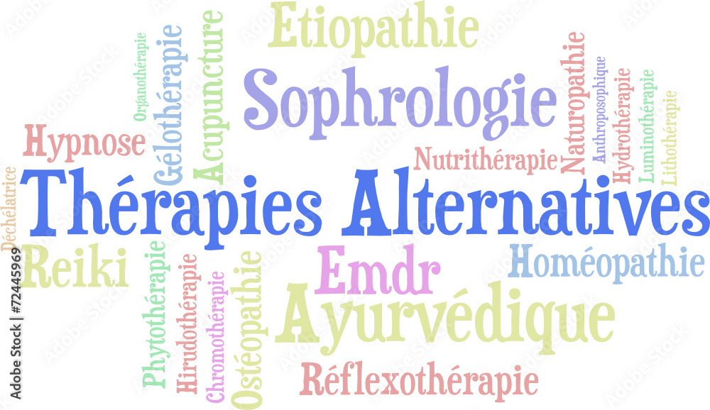 Fototapeta premium Thérapies alternatives, médecines douces 