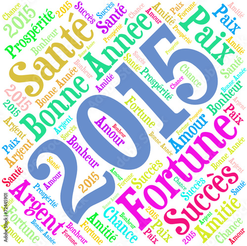 2015 nouvel an et bonne année 