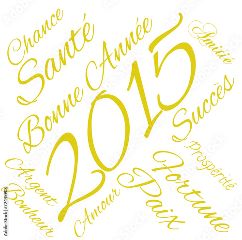 2015 nouvel an et bonne année 