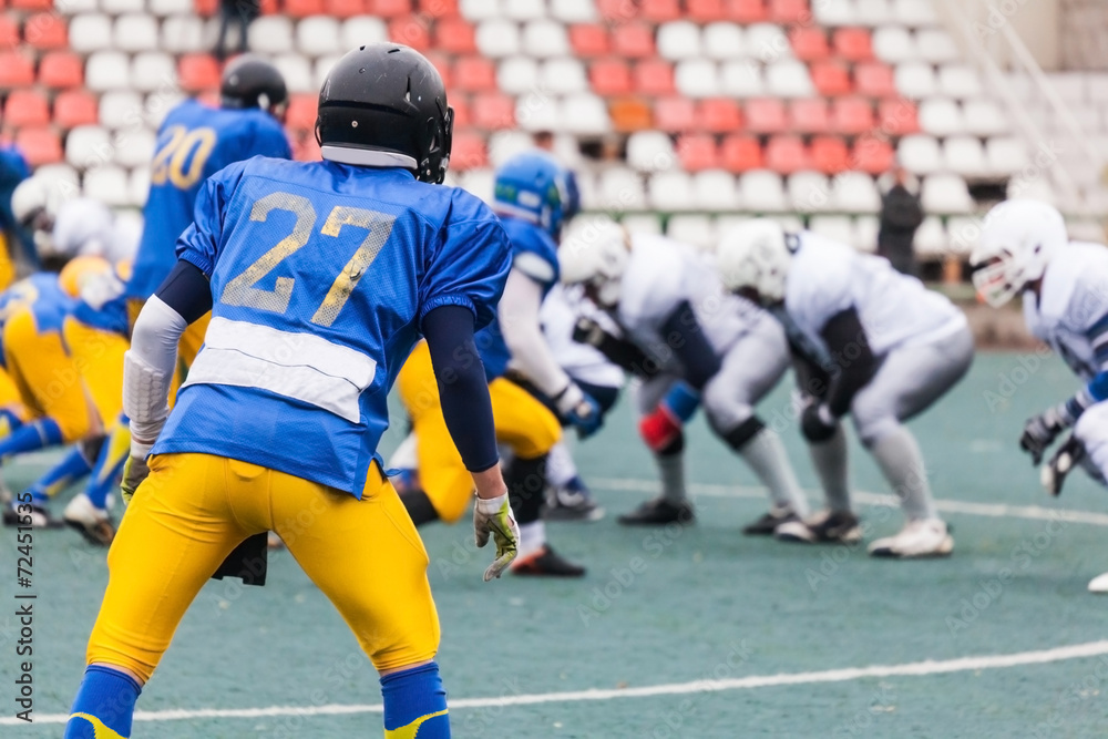 Fototapeta premium the two teams are ready