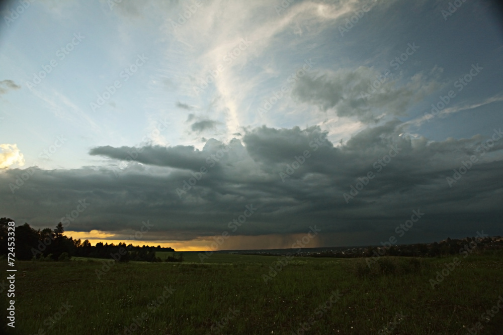 clouds sky sunset