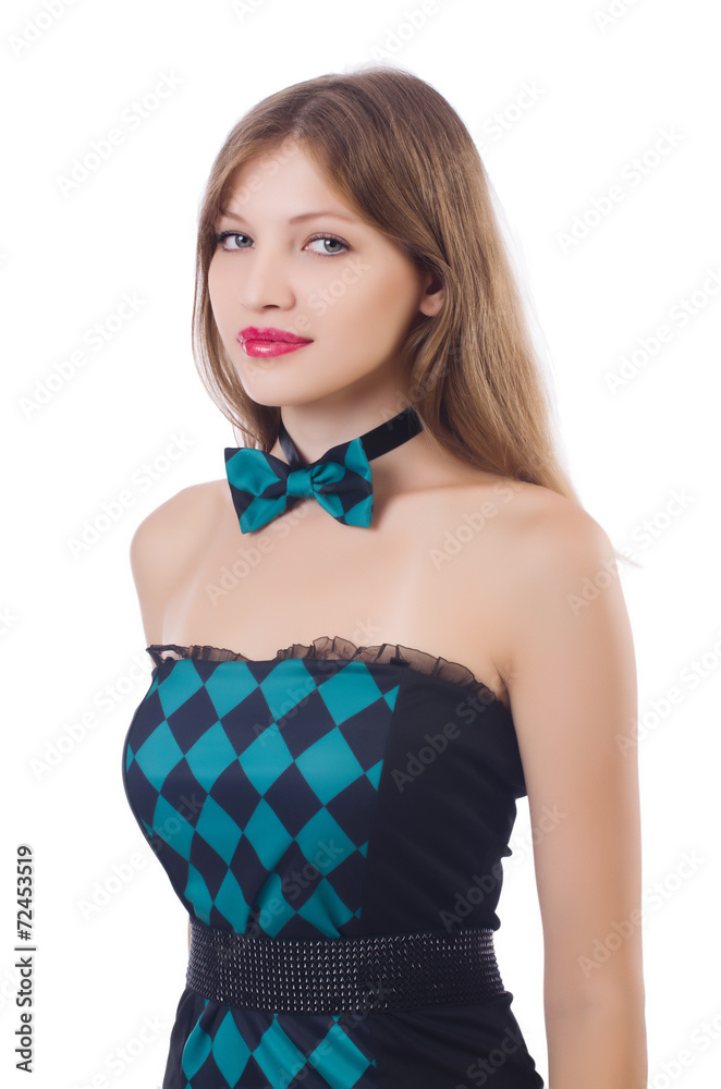 Young woman in fashion concept