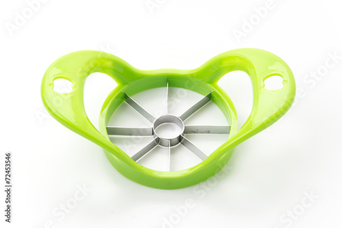 Photography apple cutter isolated on white background