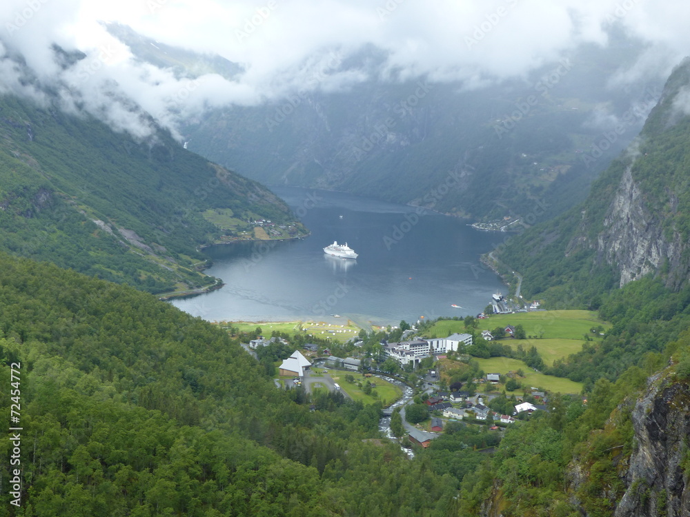 Fjord de Geiranger en Norvège