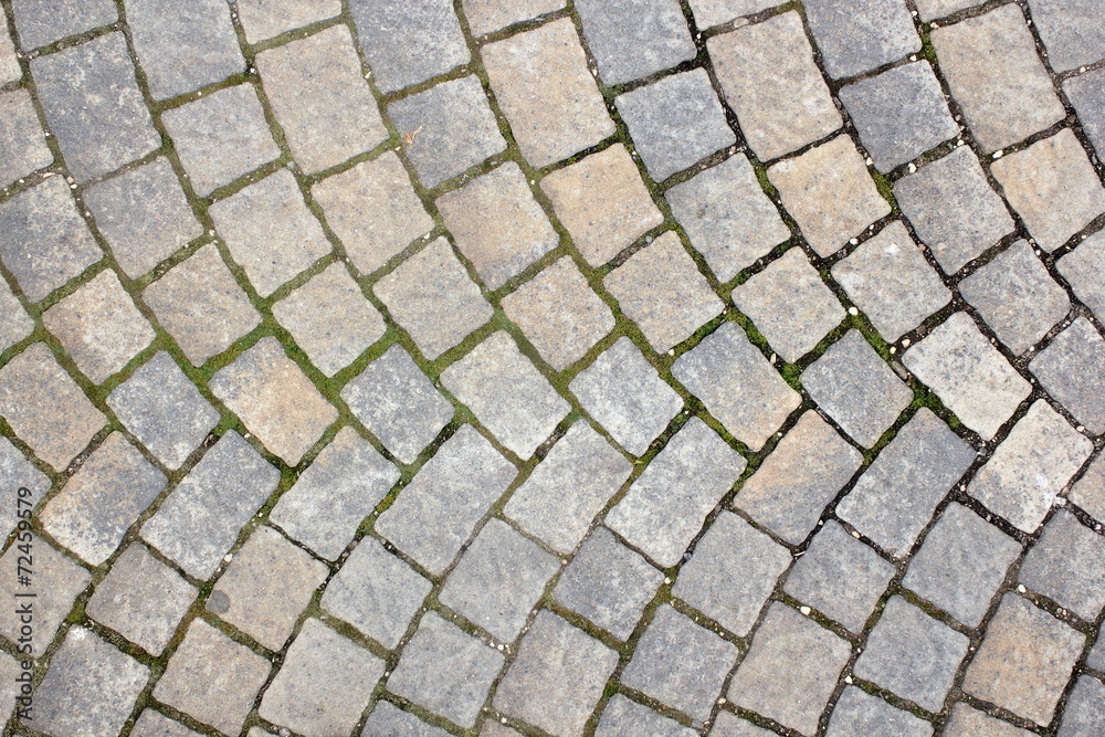 rectangular stone pavement