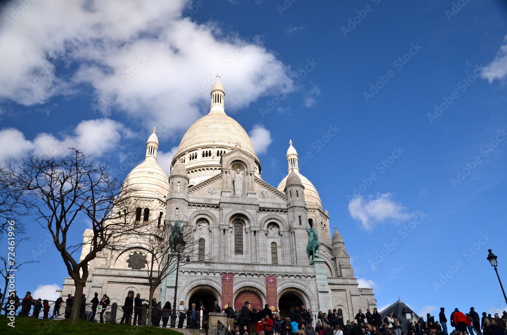 Sacre Ceure de Montmartre cathedral in Paris