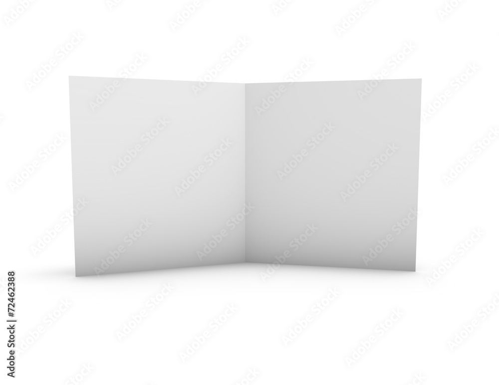 Two page leaflet with blank pages and copy space. Two page leaflet with blank pages and copy space.