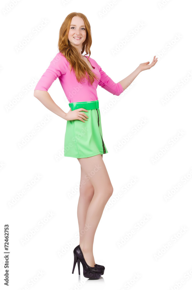 Woman isolated on the white background Woman isolated on the white background