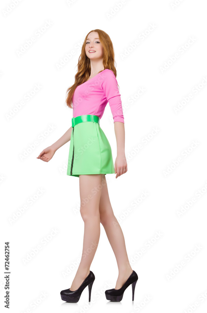 Young woman in fashion concept