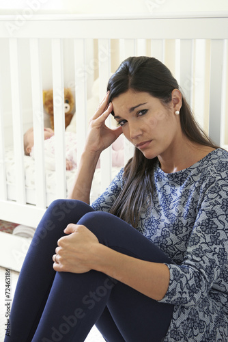 Free Download Frustrated Mother Suffering From Post Natal Depression - GFXLoad