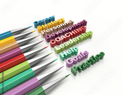 Coaching 3d word concept