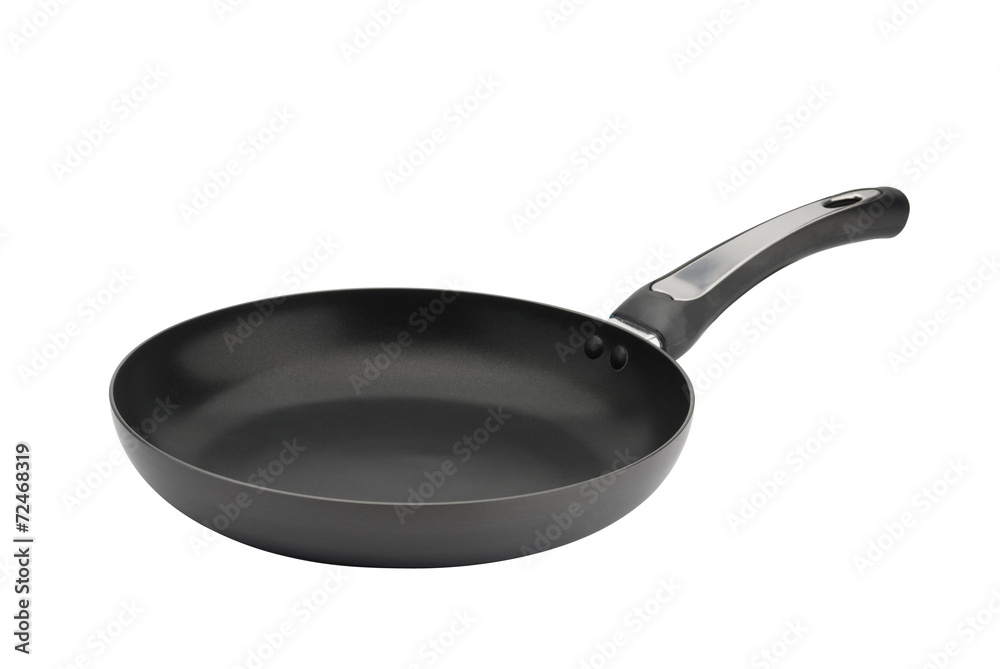 Fry pan isolated on a white background Fry pan isolated on a white background
