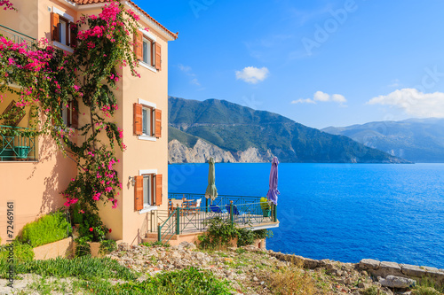 Holiday villa with sea view on Kefalonia island in Assos village