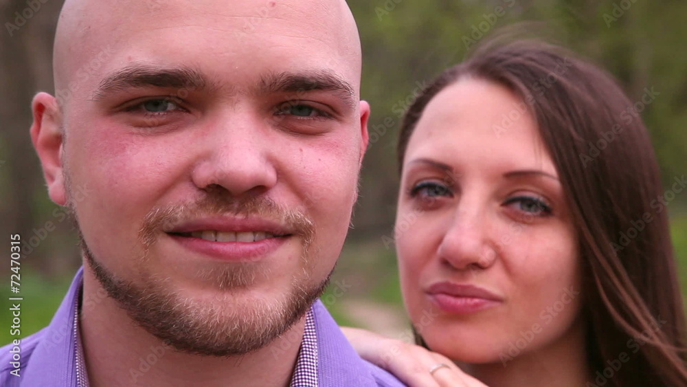 young, beautiful guy and the girl kiss each other young, beautiful guy and the girl kiss each other