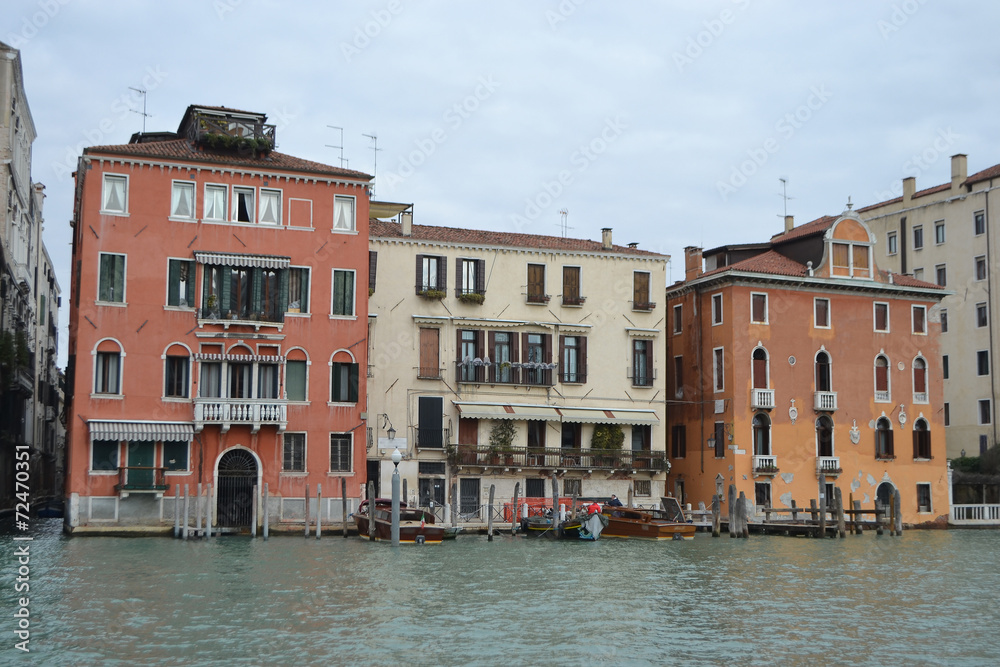 Embankment of Canal Grande in Venice