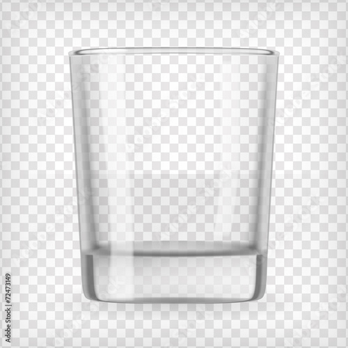 Empty glass.