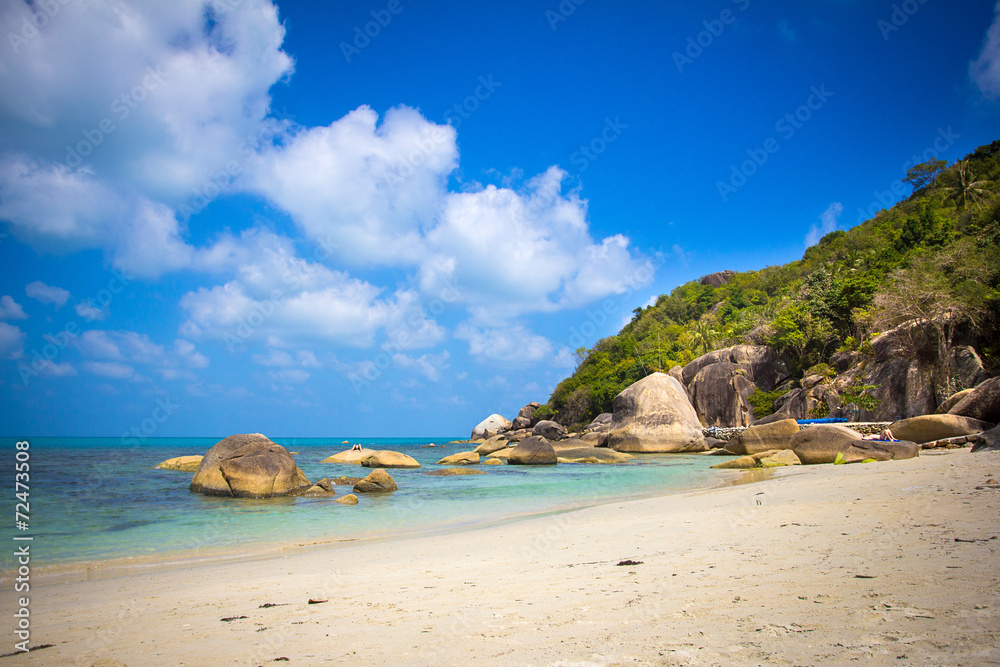 Fototapeta premium Tropical beach in Thailand on Koh Samui