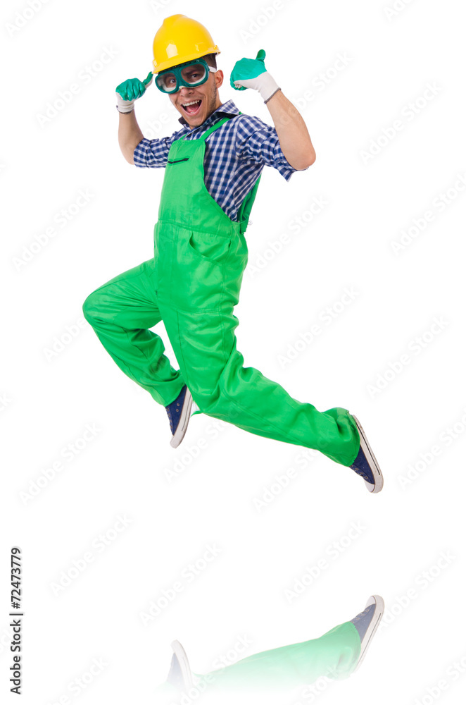 Industrial worker isolated on the white background Industrial worker isolated on the white background