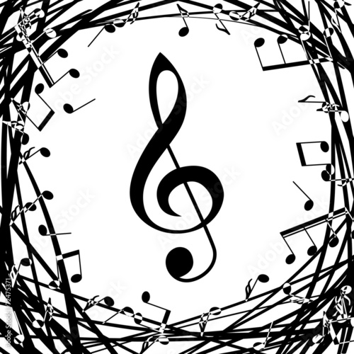 Grunge music notes