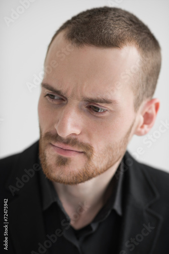 Portrait of a businessman looking away