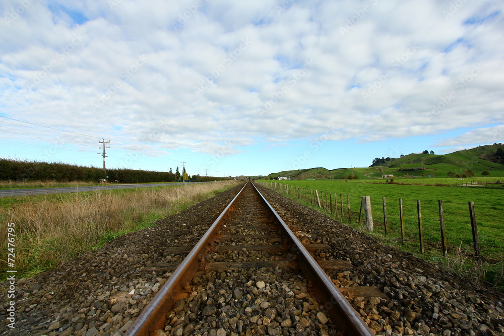 Railway track at the countryside