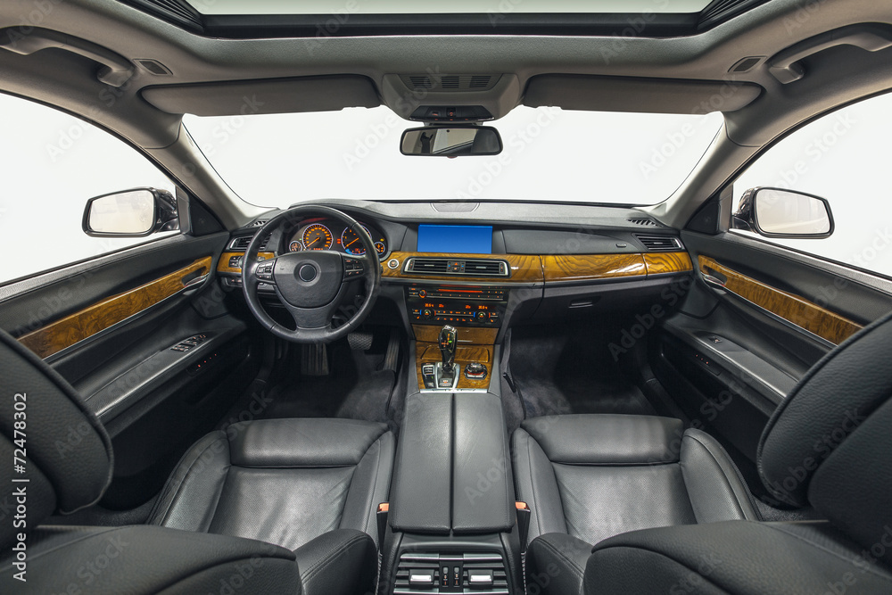 Interior of prestige modern car