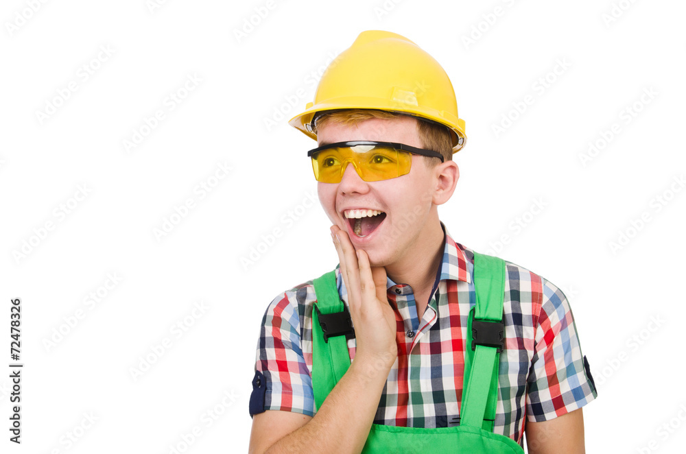 Industrial worker isolated on the white background Industrial worker isolated on the white background