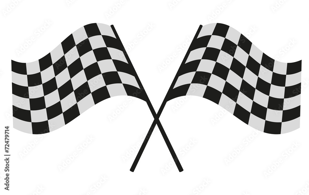 Fototapeta premium checkered flag racing