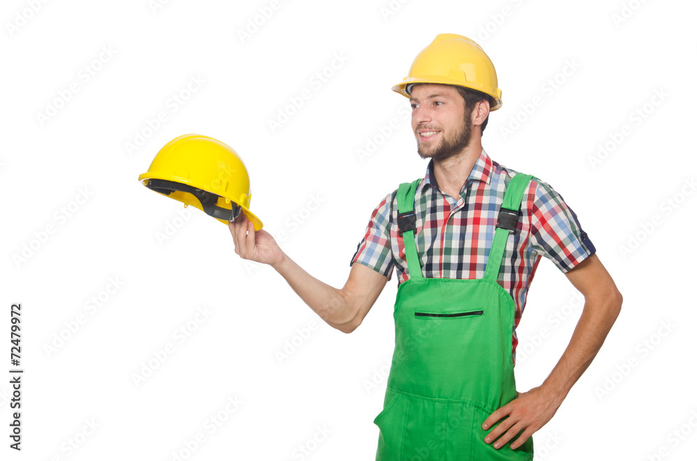 Industrial worker isolated on the white background Industrial worker isolated on the white background