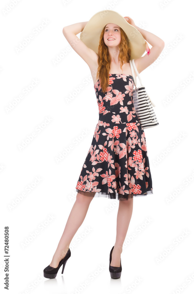 Woman with bag in fashion concept Woman with bag in fashion concept
