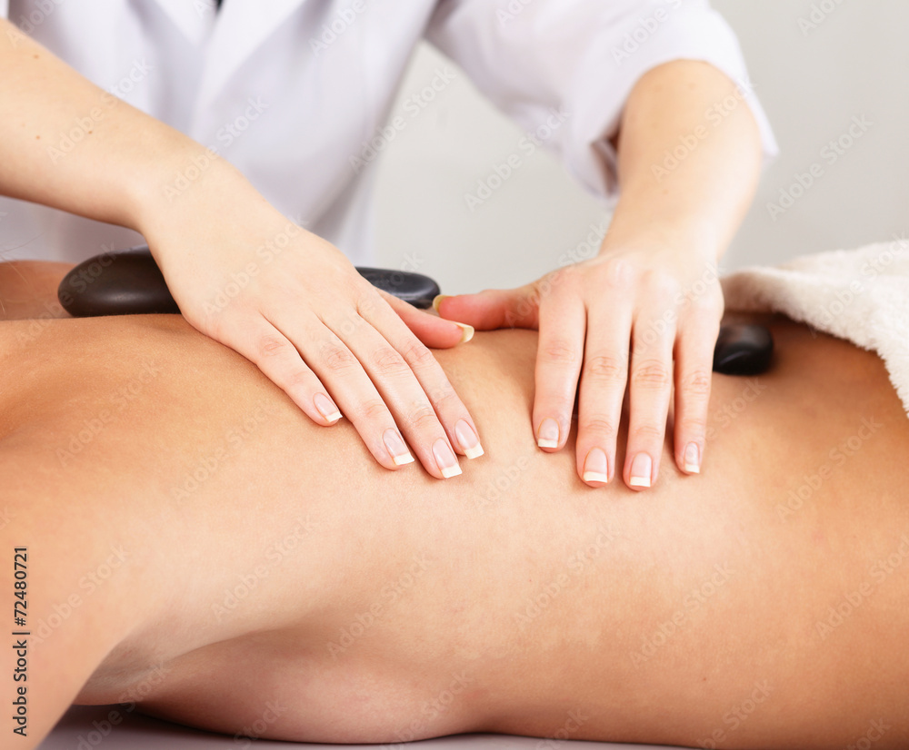 Fototapeta premium An attractive woman getting spa treatment