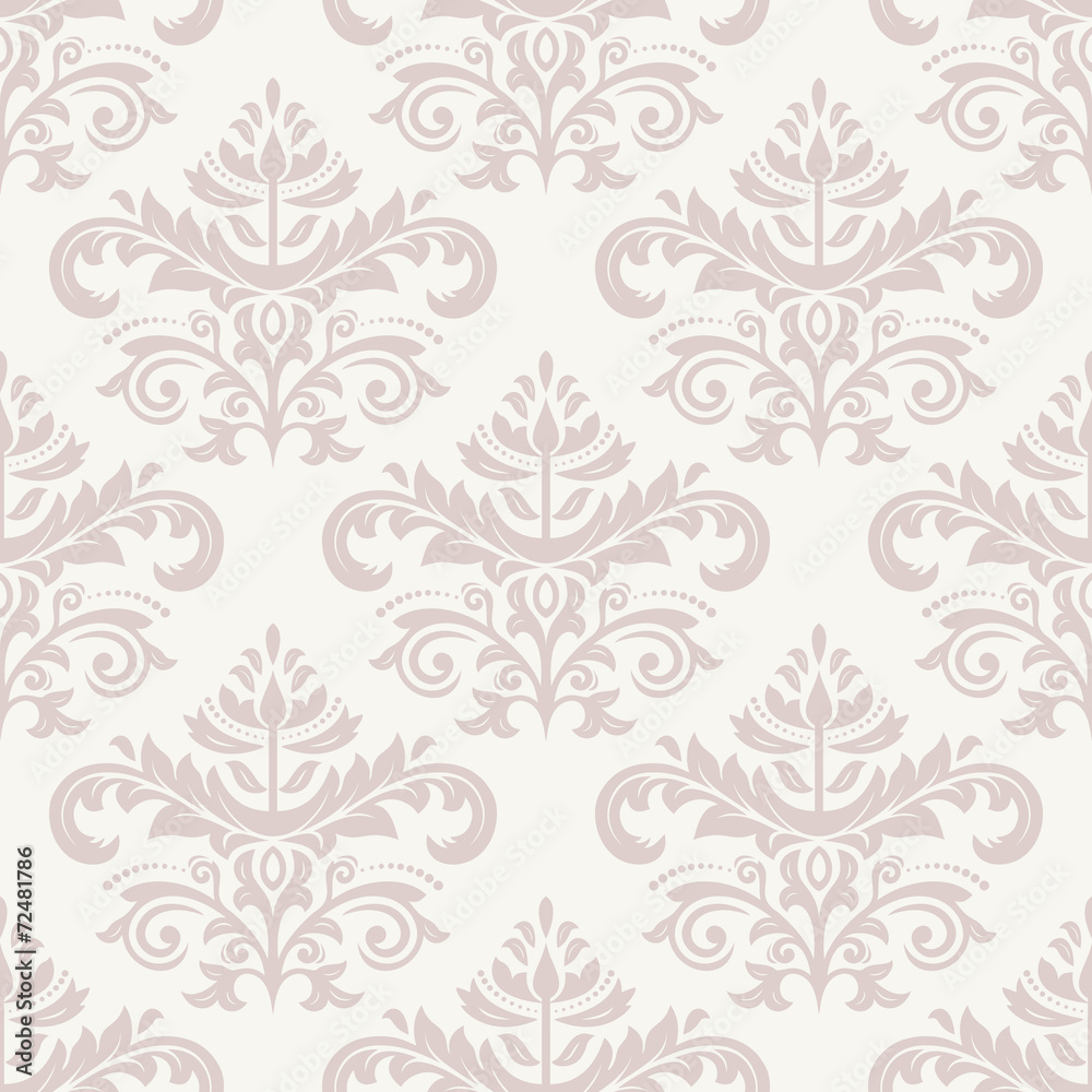 Damask Seamless Vector Pattern. Orient Background Damask Seamless Vector Pattern. Orient Background