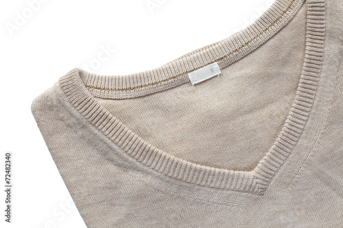 Brown sweater isolated on a white background